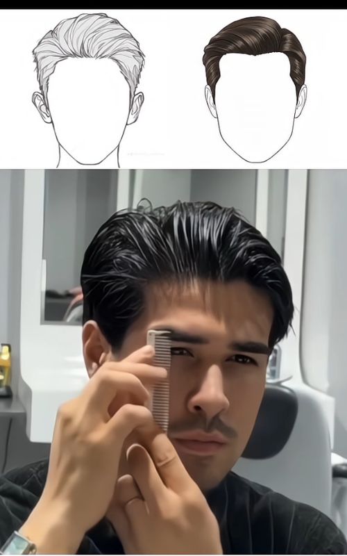 Hairstyle totorial for men ✨🦋 #hairstyle #tutorial #lookmaxing #sidepart #trend 