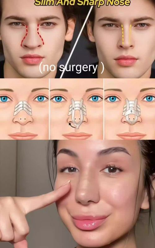 nose taping tutorial , no surgery needed ✨✨👃🏻 #beautyhack #GlowUp #nosetaping #lnosejob #nosetape 