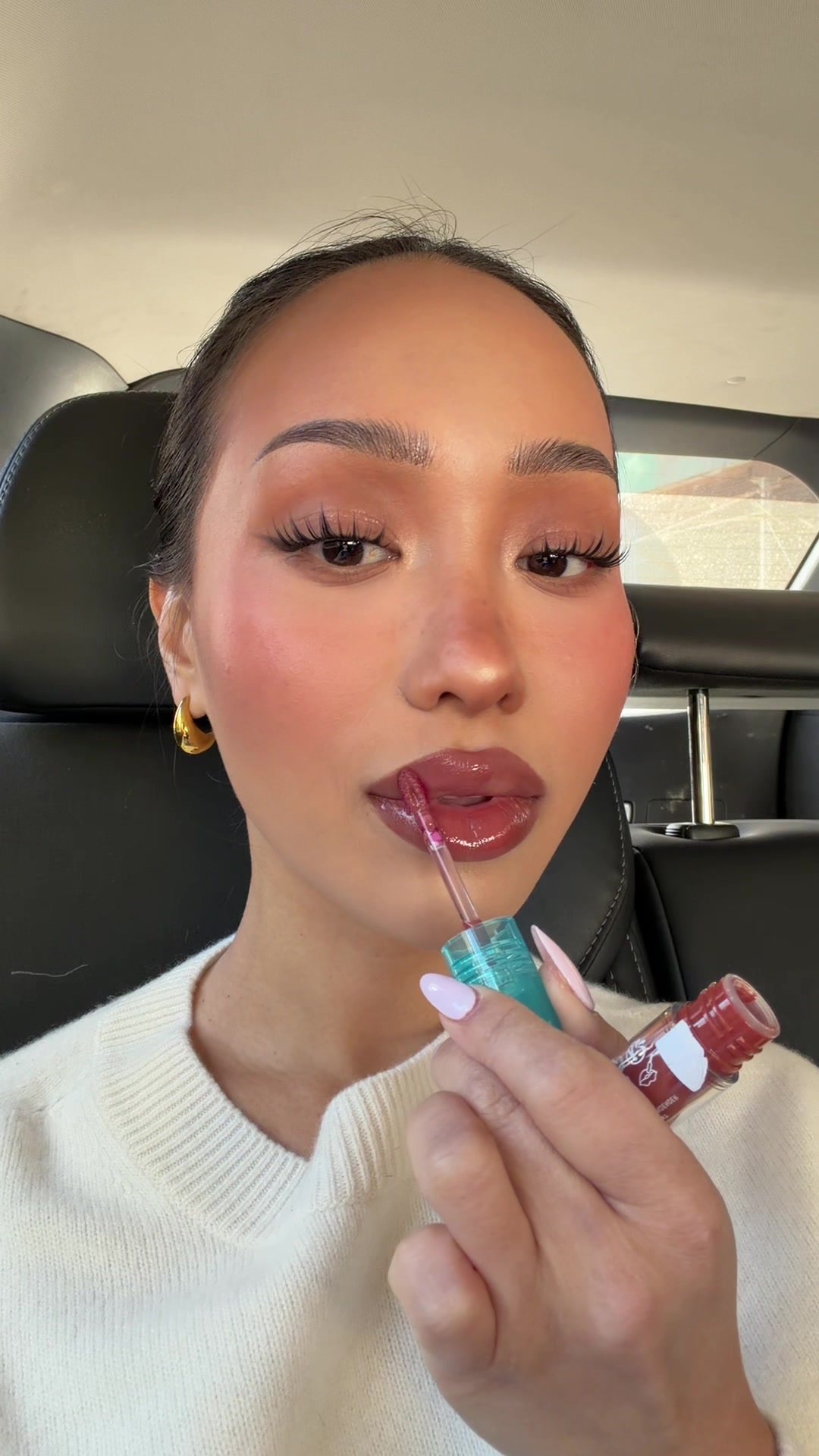 THE perfect drugstore lip combo 💋 @loréal paris usa blurfiller lip contour - 565 @NYX Professional Makeup lip iv stain - 18 #makeup #lipcombo 