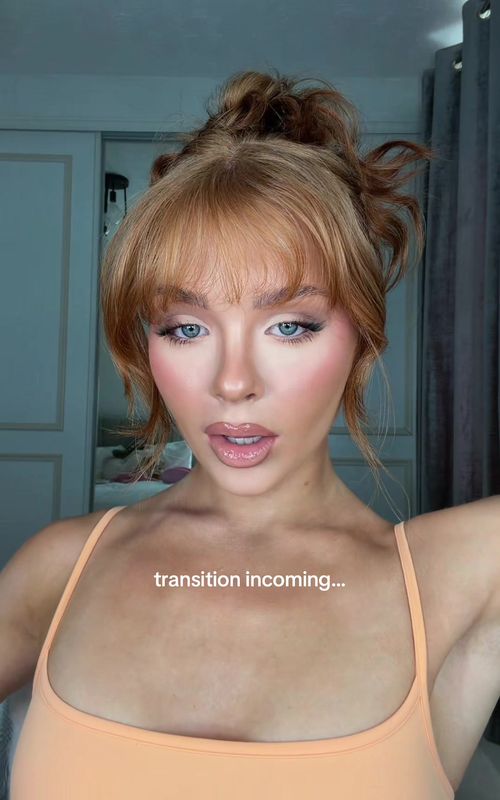 had to do this trend ib: @Forty Eight Beauty #makeup #makeuptransition #trend 