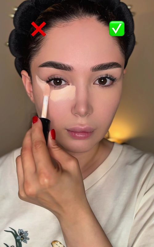 Chinese concealer application technique. Hides all imperfections, nasolabial folds and creates a lifting effect. #fyp #makeuphack #beautyhacks #beautyblogger #fyppppppppppppppppppppppp #makeuptutorial #lipstick #lipcombo 