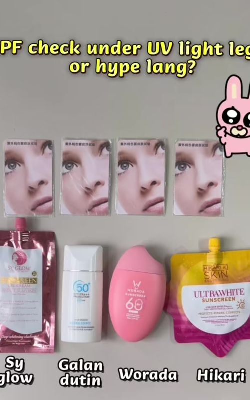 SPF check under UV light  legit or hype lang?#DailySunscreen#TikTokMadeMeBuyIt#GlowUp#SunscreenReview#FYP