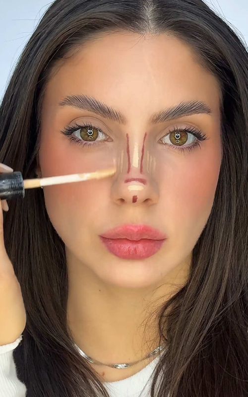Hack Makeup #makeup #maquillage #beautyhacks #maquiagem #contour 