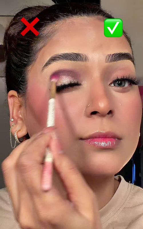 ❌ vs ✅  #eyemakeup #makeuphacks #eyemakeup #makeuptok #fyp 