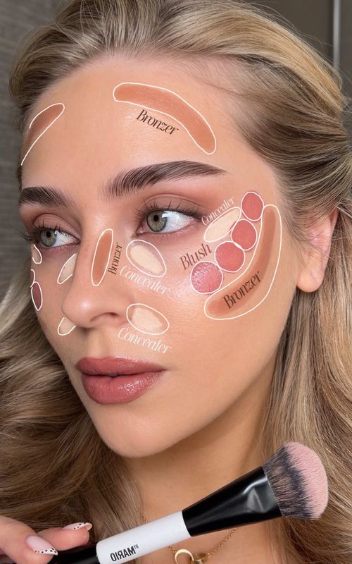 following @adi makeup map 🗺️✍🏼🤍  so useful especially for beginners! save it to try later✨ video is also inspired by @Alexandra Claudia <3  what i used:  @Armani beauty luminous silk concealer in shade 2  @L'Oréal Paris UK infaillible face sculptor stick in shade ‘fair-contour’  @Charlotte Tilbury matte beauty blush wand in shade ‘pillow talk’  #makeup #makeuphacks #beautytips #easymakeup #contour 