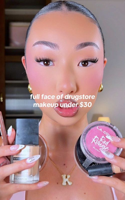 Replying to @skyenevvalackinnn $30… can I do it? 👀 ngl this was HARD but I kinda ate with this look hehe should I try $20 next? 🧐 @wetnwildbeauty @e.l.f. Cosmetics @rimmellondonus @LA COLORS Cosmetics #makeuptutorial #makeupchallenge #MakeupRoutine #makeuptips #affordablemakeup 