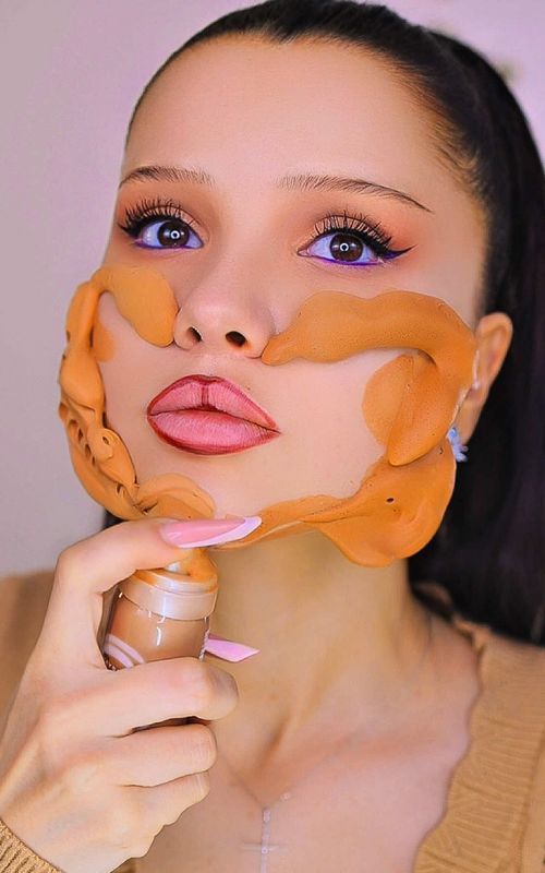 Foundation routine 😀🪄 #moussefoundation#asmrmakeuptutorial#asmrmakeupsound#asmrbeauty