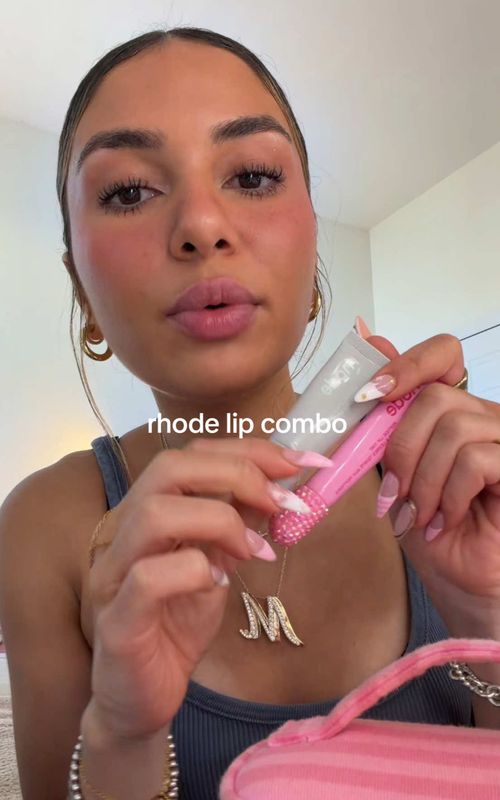 this lip combo omg #rhode 