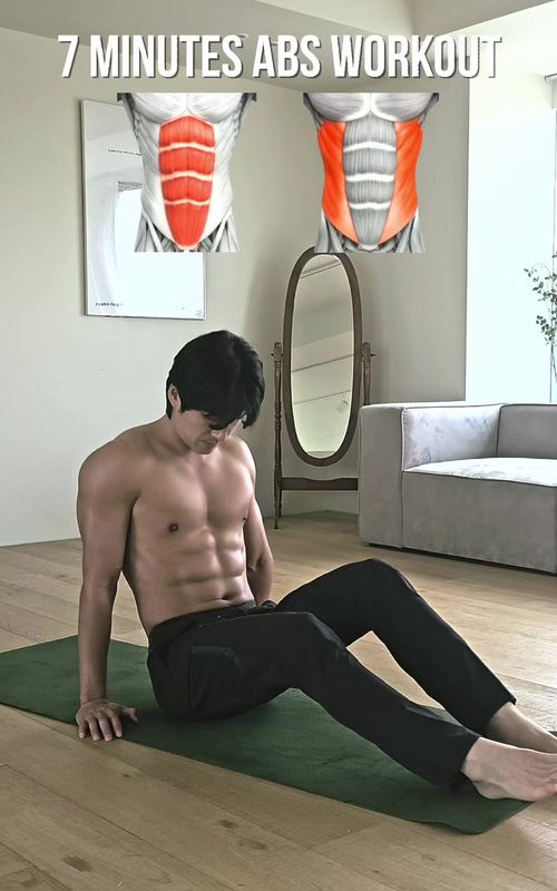 7 Minutes Abs Workout At Home | 집에서 하는 7분 복근 운동 #abs #ab #exercise #fitness #homeworkout 