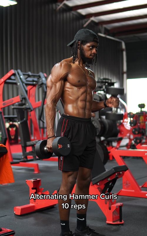 Bicep Circuit 🔥💪🏾 #fyp #bicepsworkout #GymTok #FitTok #fitness 