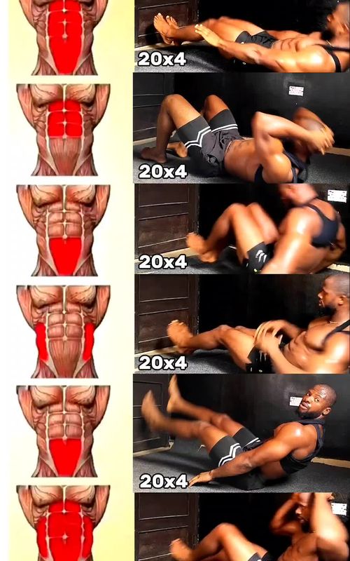 Ultimate 6-pack Workout 😱  If you are dreaming of having a sixpack abs, then you need to save this exercise and do then 3-4 times weekly with 20s rest in-between each set. To optimize your result, you need to eat less with plenty of protein and get enough sleep. #sixpackforbeginners #sixpackforsummer #sixpackworkout #absworkout #homeworkout #bodyweightworkout 