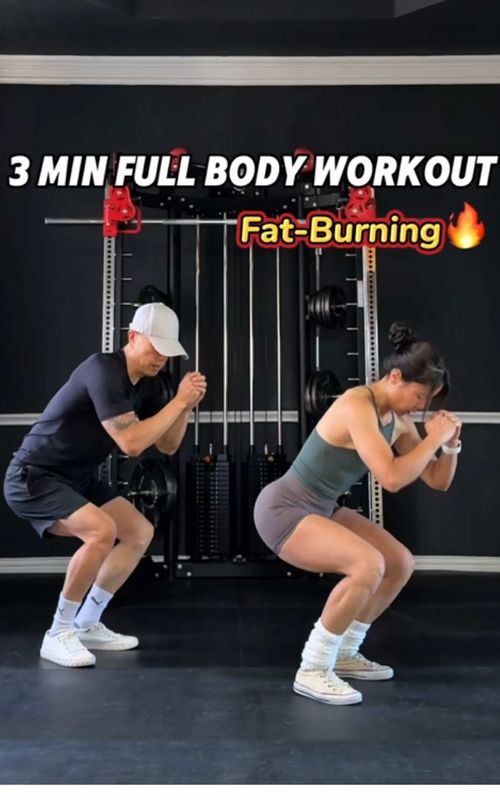 3-minute full body workout. Just press play and move with us @Be Simple weaty, and perfect for burning fat while sculpting full body #homeworkout #workoutathome #gluteworkout #legday #lowerbodyworkout       