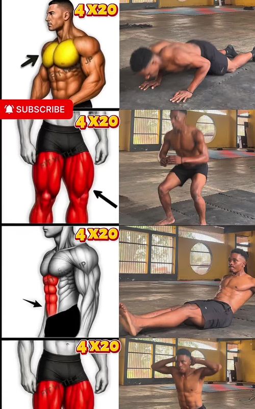 🔥 FULL BODY AU POIDS DU CORPS 🔥 Travaille le haut du corps, les jambes et les abdos avec ce circuit simple et efficace 💪 ➡️ 4 exercices – 4×20 répétitions ➡️ Zéro matériel ➡️ À faire à la maison ou à la salle 💥 Régularité + intensité = progrès 💬 Dis-moi en commentaire si tu vas tester #fullbody #homeworkout #pourtoiii #fyp 