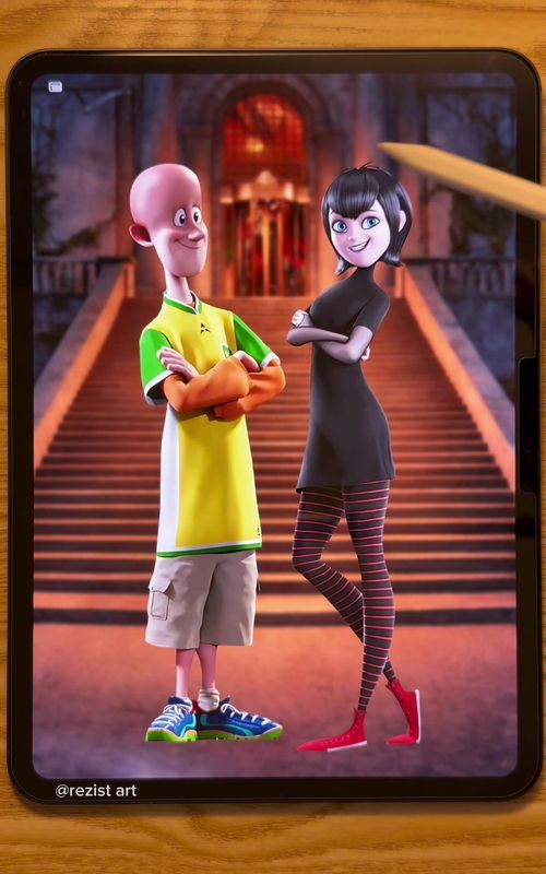 Jonathan’s transformation 🦇🖤 #hoteltransylvania #art 