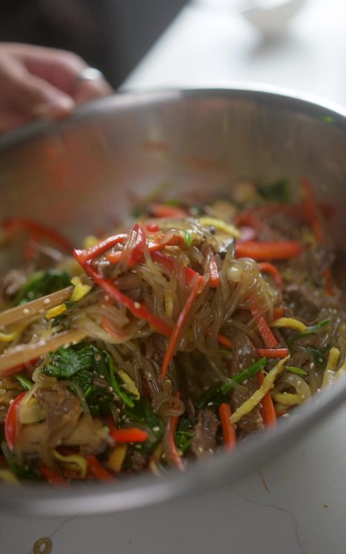 japchae ! happy sunday jungkook 👀  #asianfood #cooktok 