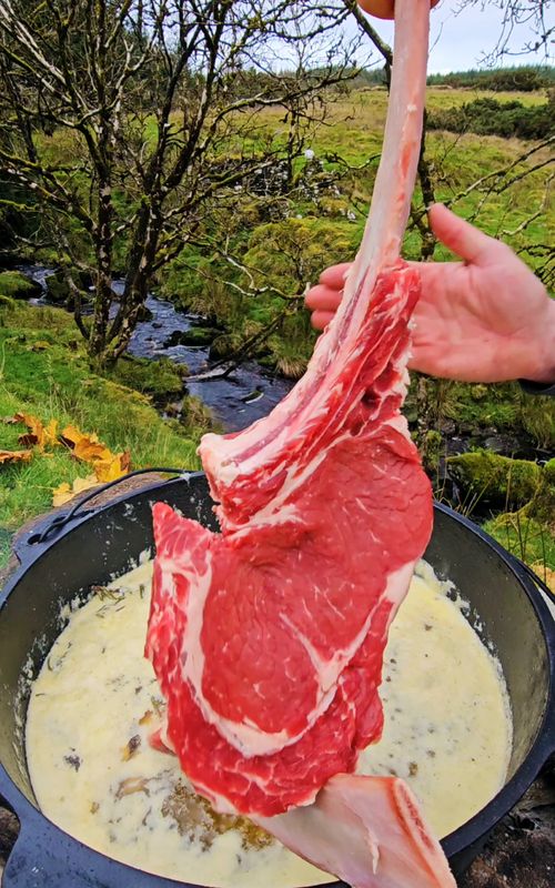Butter with a Touch of Steak🔥 #fyp #asmr #food #tik_tok #cooking #nature 