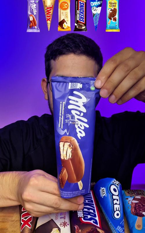 Chocolate Ice Cream 🍦🍫 Mukbang | Which is Better? (Milka, Twix, Magnum, Oreo, Snickers)                                                 #asmr #mukbang #icecream #oreo #chocolate #foodie #eating #NoTalkingASMR #asmrfood #fyp #icecreammukbang #吃饭音 #asmrvideo