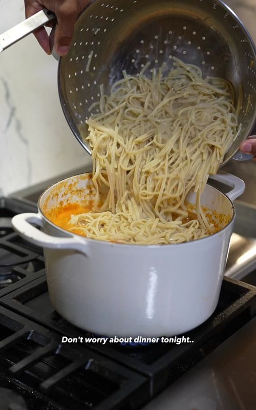 I made her a crispy red snapper spaghetti for dinner, and she loved it..🤤🌹 You don't have to be a chef to make something shake in the kitchen. Just getting in there and start wherever you're at. And then go from there. Some of our favorite recipes is on our family Substack page. Link in bio under All Recipes. Come join the fam..🫡🫶