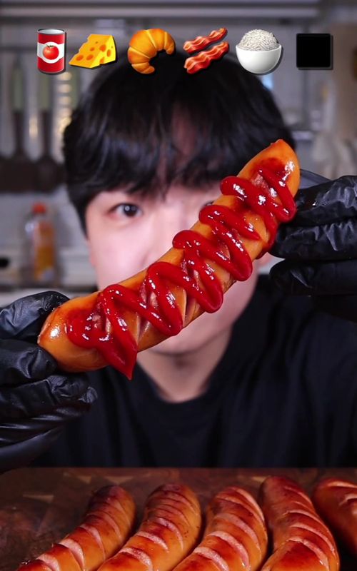 Sausage #mukbang #asmr #tiktokfood #fyp 