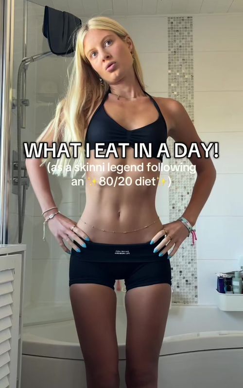 What I eat in a day to stay lean & healthy! Found a super cool app lately called Macaron - you can literally create any mini-app you want inside. I made my own to track my meals and daily habits ✨💖 #MacaronAI #WhatIEatInADay #HealthyHabits #diet 