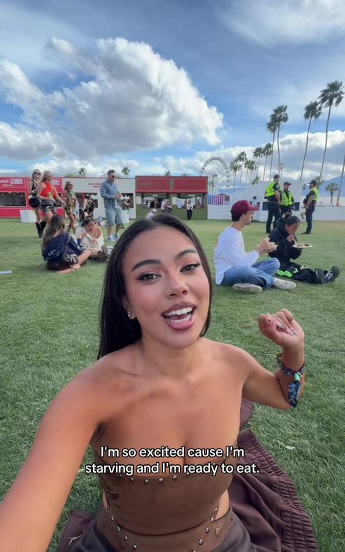 Everything I ate at coachella day 3 🎡🌈🎶 #food #Foodie 