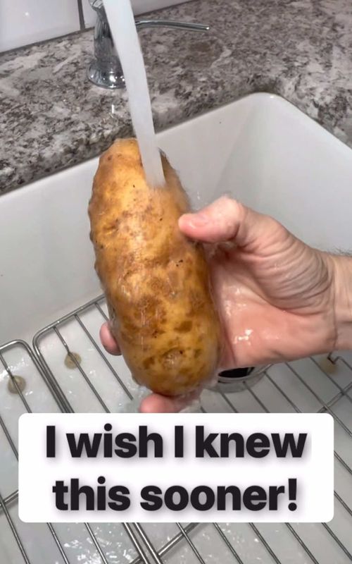 The perfect potato trick #foodhack #hack #LifeHack