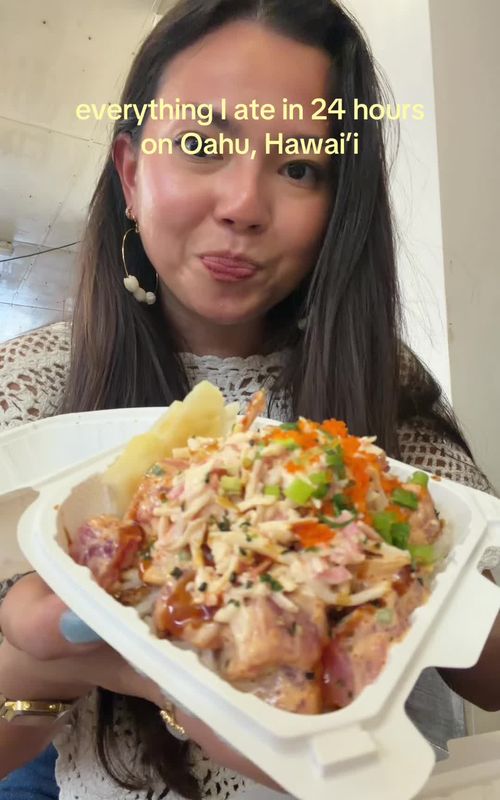 my dream date (eating all my favorite foods on Oahu) #oahueats #hawaiifood #whatieatinaday 