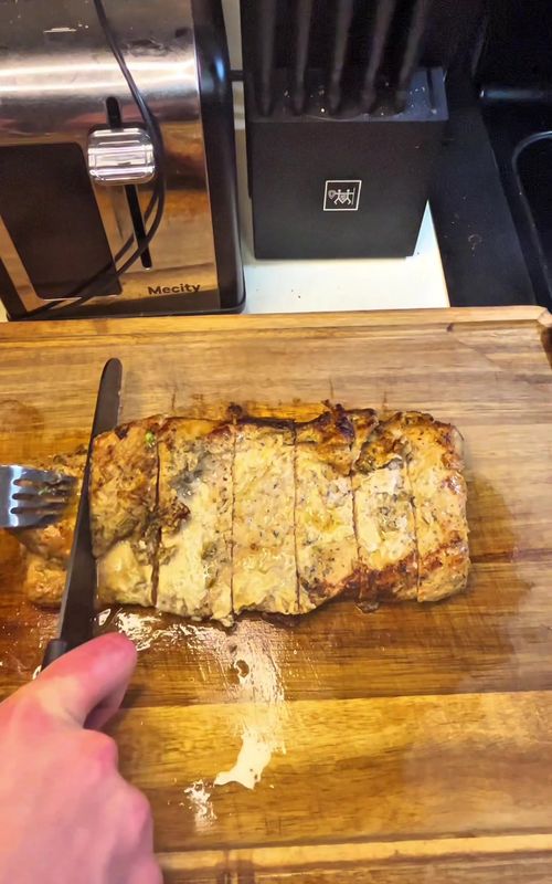 Cooking dinner for my family: Pork tenderloin the way @KieraKate does it with some mashed potatoes, broccoli, gravy, and Mac and cheese (from @ReadyWise )on the side #food #dinner #Recipe #DinnerIdeas #cooking 