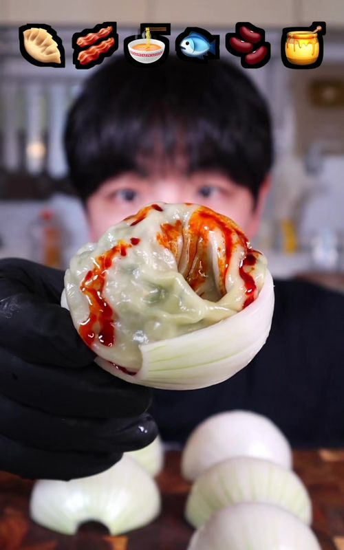 #tiktokfood #mukbang #onioncups #asmr 