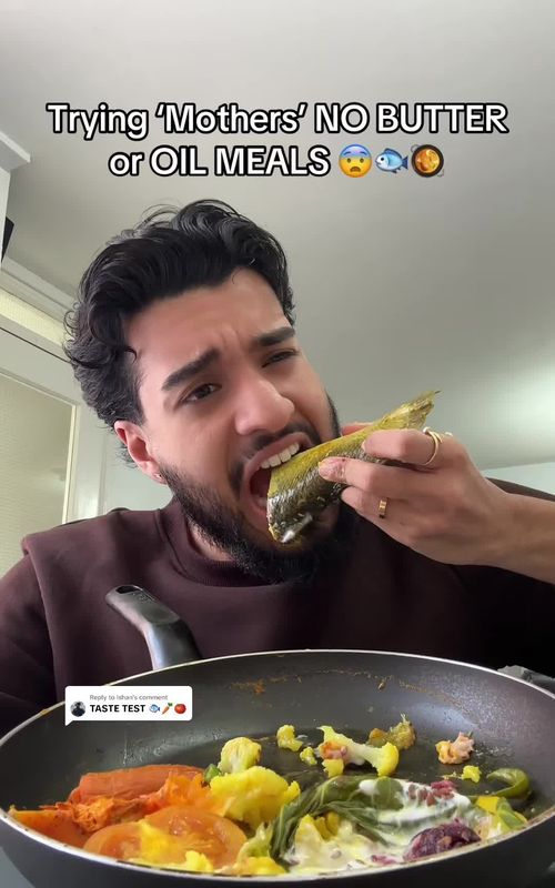 Replying to @Ishan(press + for more) Let’s try mothers cooking with no oil and no butter. Does it actually taste good?! #healthyrecipe #cookwithme #EasyRecipe #viralfood #mother @RabeyaKhatun 