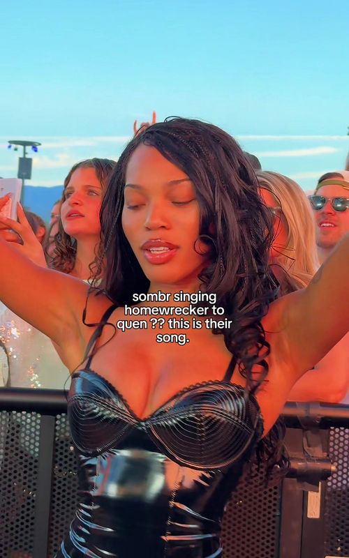 THIS IS THEIR SONG. @sombr #sombr #newmusic #coachella #music #quenblackwell 