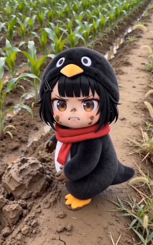 #gugugaga Playing in the Mud, Got Tail Kicked, and a Surprise? #anime #funny #cute #pinguin #咕咕嘎嘎 #penguin #かわいい #治愈 #萌物