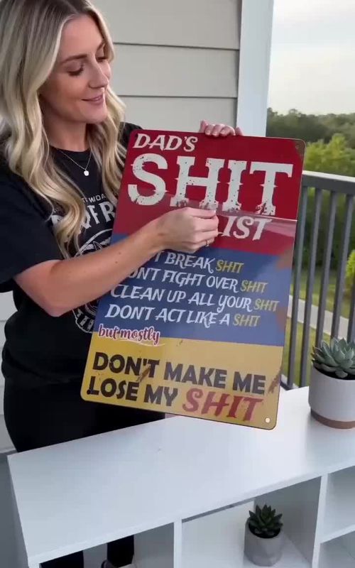 My dad’s vibe in one sign.💕#fyp #Dadslist #DadHumor #funnysigns #SarcasmVibes 