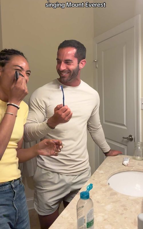 He definitely passed the test #demiandtom #couple #husbandwife #reaction 