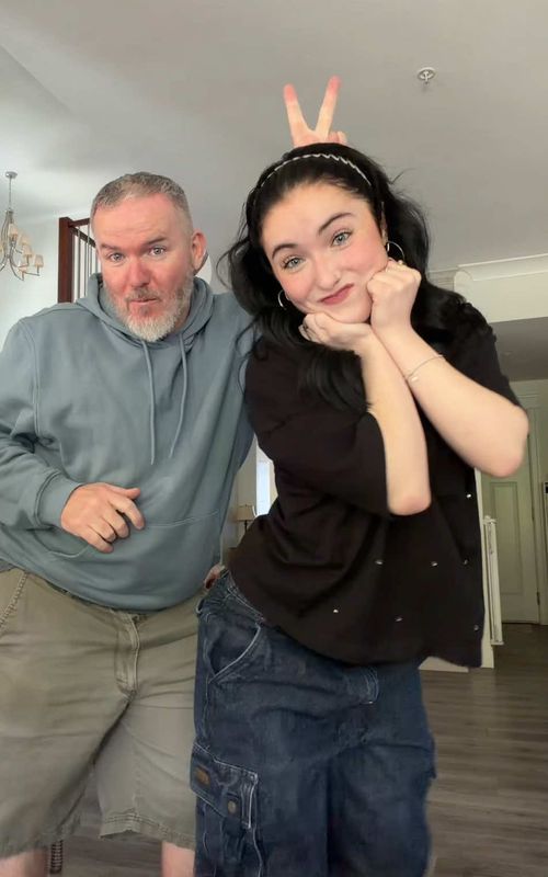 father reveal 🤠👯 #fyp #tiktokdance #dancetiktok #duo #dancer 