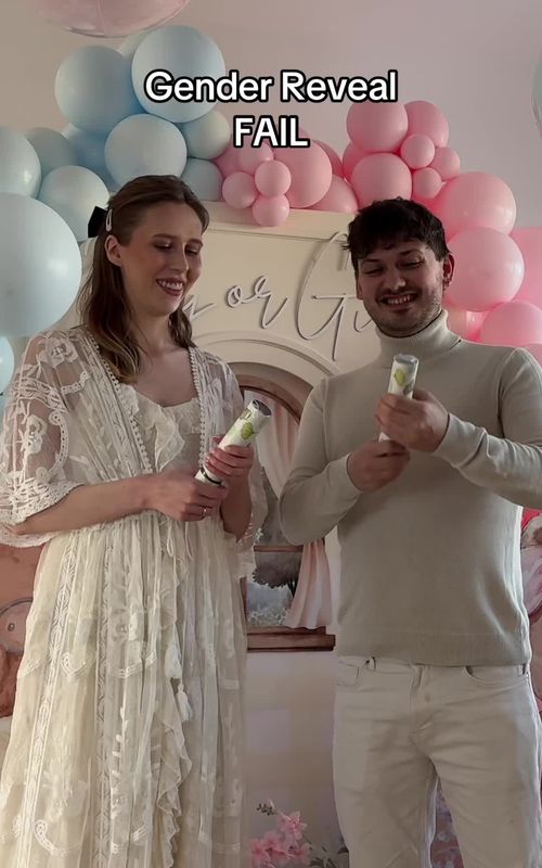 Mina spowodowana niewypałem, a nie kolorem 😂💁‍♀️ #genderrevealgonewrong #genderreveal 