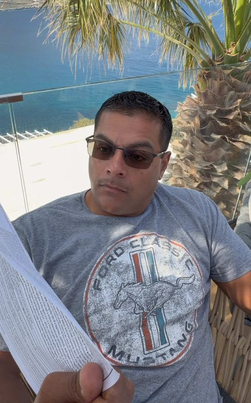 his face when he saw the second page 😭😂 #theaguilars #family #Vlog 