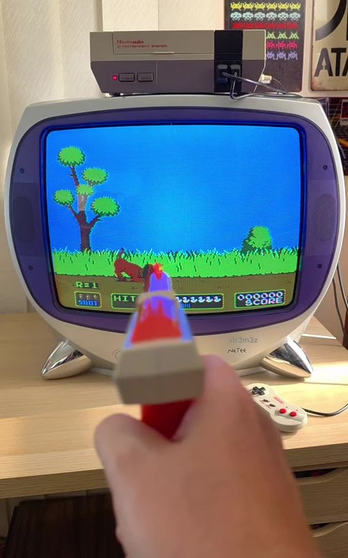 I want to shoot the dog! Duck hunt on the NES. #fyp #retrogaming #nostalgia #80s 
