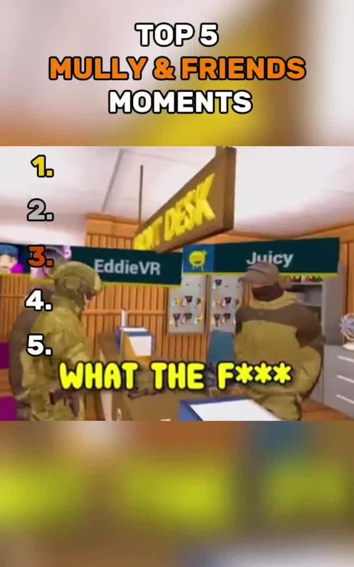 Top MULLY & FRIENDS clips  #top5 #mully #vrgame #clips #GamingOnTikTok 