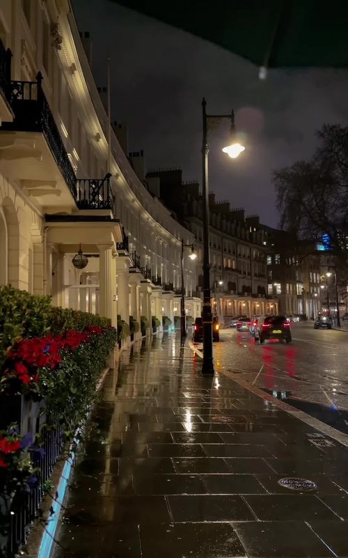 oh to walk through london in the rain