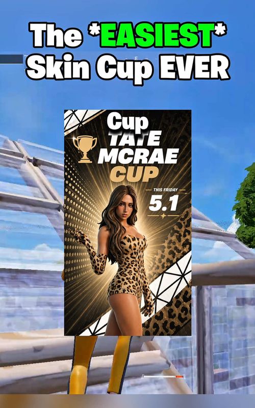 This NEW TATE McRae Cup looks INSANE #fyp #fortnite #tatemcrae #fortnitepro #duo 