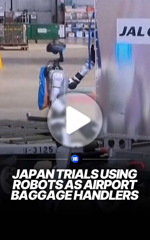 Japanese baggage handlers will soon be joined by robotic colleagues at Tokyo's Haneda Airport as one of the nation's biggest airlines trials the technology. Starting in May, Japan Airlines (JAL) will begin a two-year trial that will see humanoid robots contribute to tasks like baggage handling and cleaning aircraft cabins. Japan saw record tourist numbers in February, with 3.46 million travellers visiting the country, up 6.4 percent on February 2025, according to the Japan National Tourism Organization (JNTO). 🎥 Credit: Reuters