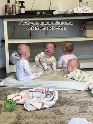 I just love them so much 😭 #trending #viral #followmylife #quadruplets #fu #fyp #foryoupage #momsoftiktok #babiesoftiktok #twosetsoftwins #twins #funn #lovemylife #babylaughing 