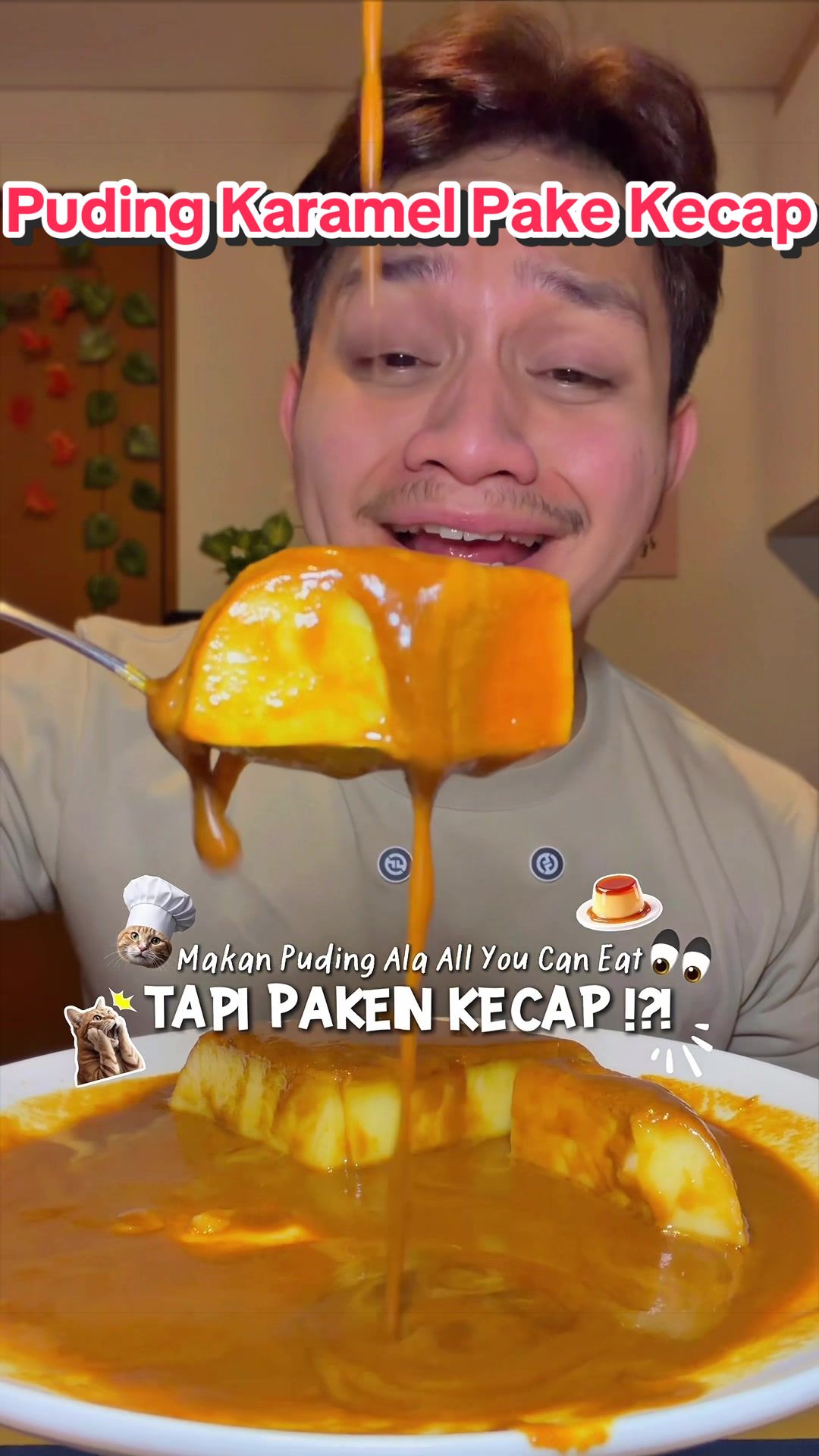 siapapun yang ciptain hack pudding karamel pake kecap semoga masuk surga yah. INI BENERAN ENAK RASANYA! 😭😭🫰🏻