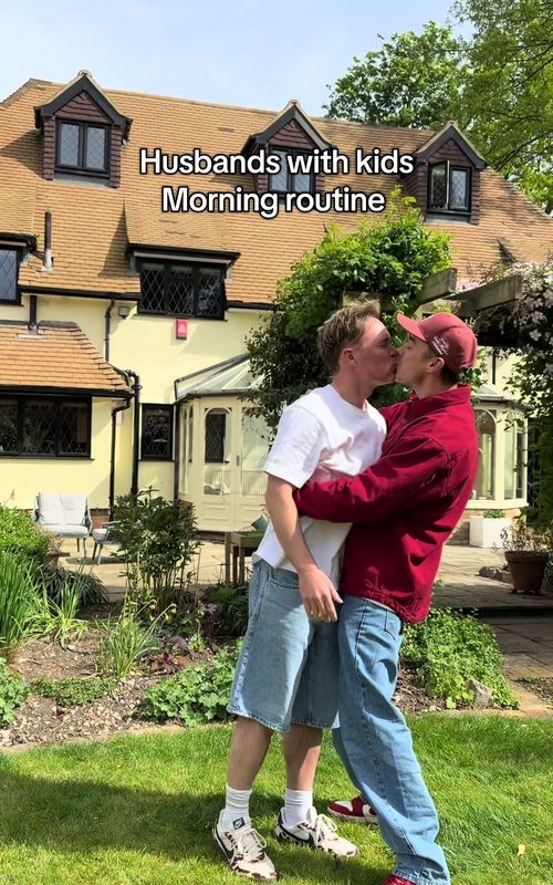 Husbands with kids morning routines 