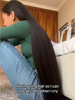 Need a tiktok spam 😔 #fyp #longhair #viralvideos 