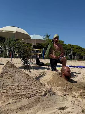 The Sphynx 🇪🇬🦁 #egipt #sphynx #fyp #viralvideos  #beach 