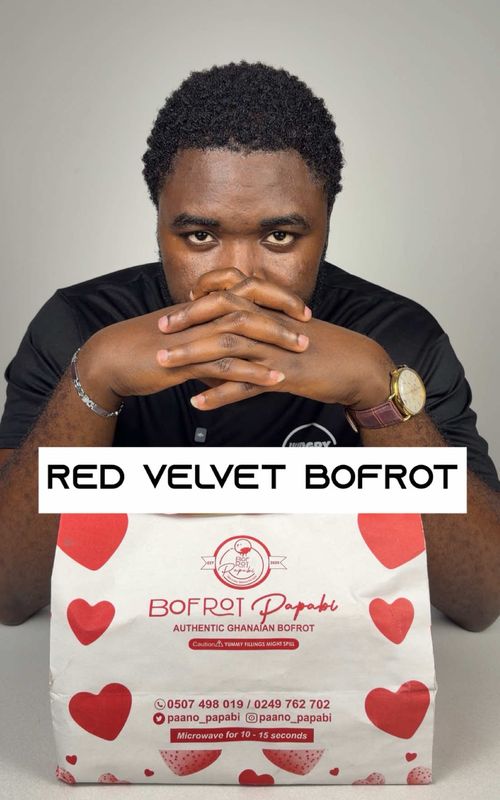 Red velvet bofrot taste test  #foodreview #hungryman #hungrymanfoodreview #food 