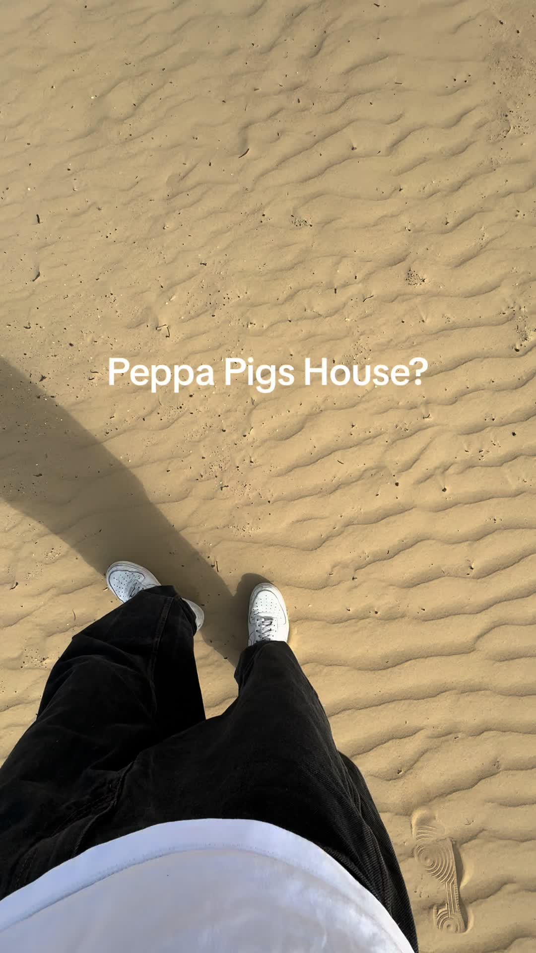 Had to look twice.. . . . #peppapig #house #found #sand #desert #childhood #pig #clothes #distance #fyp #foryou #viral 