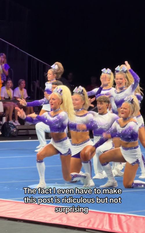 The amount of edits and hates I’m getting bc I went crooked and my legs gave out at the worst possible time is insane. Saying I’m an awful teammate, I should be put to a summit team or should give up cheer entirely and cost my team the gold is so sickening. I worked the past 4 seasons through pain, sickness and harassment, never let it dull me. Never let it be an excuse not to throw a skill. Busting a two to dub that I’ve had for 8 years and have competed flawlessly since 11 is not something I intentionally did or ever intended to do. Unfortunately mistakes happen, I already have to live with letting my team, the seniors and my coaches down everyday. I’m so tired of getting on every platform to be told how horrible of a person I am or reminding me of any mistake I make. No one else’s mistakes, falls or bobbles or broadcasted with their name all over it for views. It’s very hard to want to continue in this sport when there is so much evil behind it. Young kids behind screens commenting vulgar things, people creating anon accounts bc they can’t say it to my face when ik who you are, grown adults doing it as well. God may take time in karma but it’s all in his will and his plan and I pray that you remember my face when it hits you because it will. I pray that adults start teaching their kids some humility and manners and start checking their phones. Set a better example. No one is perfect. Once again sorry to my gym my team the seniors and anyone else i disappointed again. 